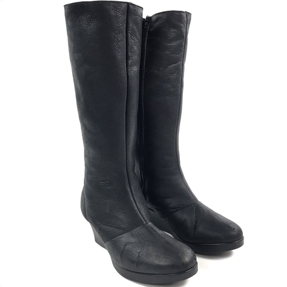 HEIRS & GRACE 'Gwen' Leather & Shearling Boots